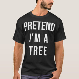T-shirt Costume d'Halloween Lazy Faire semblant d'être un
