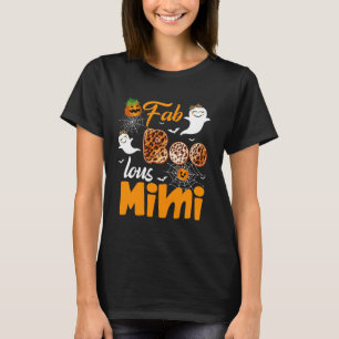 T-shirt Costume d'Halloween Leopard Fab Boo Lous Mimi Spoo