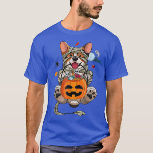 T-shirt Costume d'Halloween mignon Corgi gallois Momie Ama