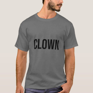 T-shirt Costume d'Halloween Mot Clown