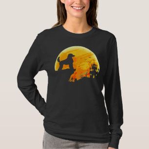 T-shirt Costume d'Halloween Poodle Citrouille chien Relaxé