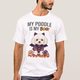 T-shirt Costume d'Halloween pour caniche Mon caniche est