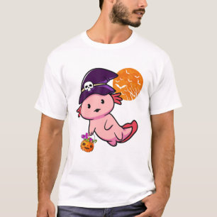 T-shirt Costume D'Halloween Pour Garçons Enfants Axolotl P