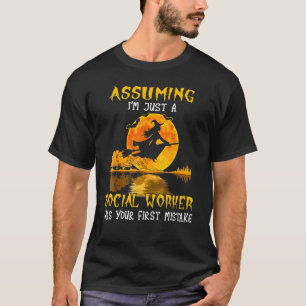 T-shirt Costume d'Halloween pour sorcière ouvrière sociale