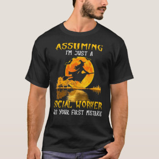 T-shirt Costume d'Halloween pour sorcière ouvrière sociale