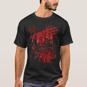T-shirt Costume d'Halloween sanglant Couples jumelés Blood