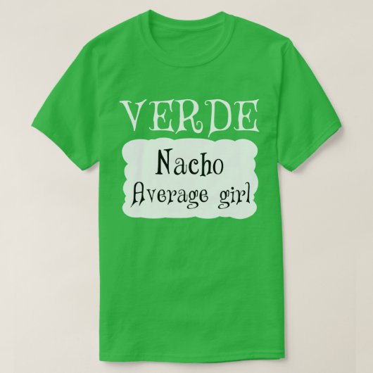 T-shirt costume d'halloween sauce verde (Design devant)