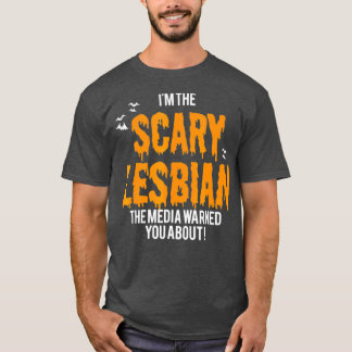 T-shirt Costume d'Halloween Scary Couple lesbien s Lesbian