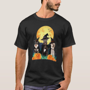 T-shirt Costume d'Halloween Schnauzer Citrouille vintage