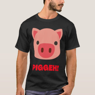 T-shirt Costume d'Halloween Visage de porc Enfants adultes