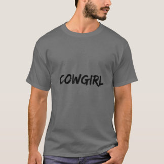 T-shirt Costume d'Halloween Word Cowgirl