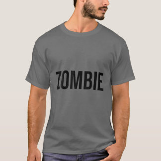 T-shirt Costume d'Halloween Word Zombie