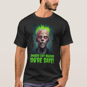 T-shirt Costume d'Halloween Zombie Punk Horreur Poster Par