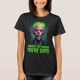 T-shirt Costume d'Halloween Zombie Punk Horreur Poster Par