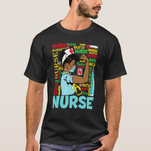T-shirt Costume d'infirmière auxiliaire afro-américaine no