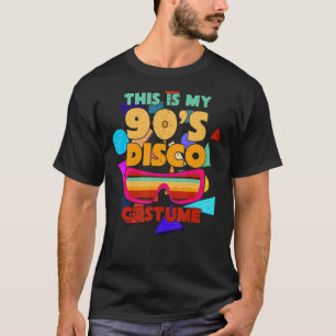 T-shirt Costume Disco des années 90 Années 90 Soirée à thè