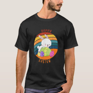 T-shirt Costume d'oeuf de lapin mignon Joyeux Pâques de la