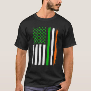 T-shirt Costume drapeau irlandais américain Saint-Patrick