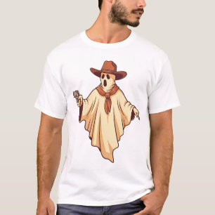 T-shirt Costume drôle de cowboy fantôme Halloween