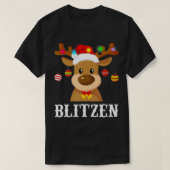 T-shirt Costume du groupe père Noël Reindeer Blitzen Xmas (Design devant)