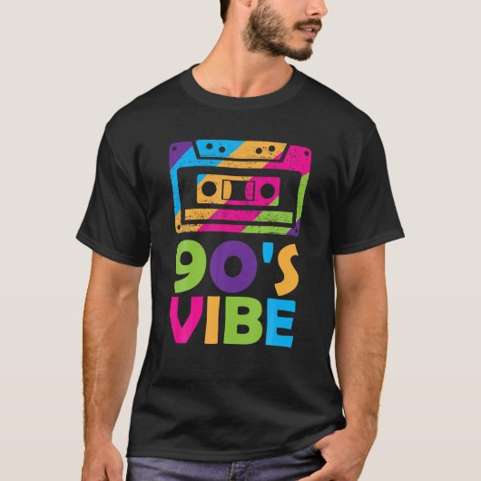 T-shirt Costume esthétique rétro - Vibe 90S (Devant)