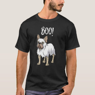 T-shirt Costume Fantôme Français Chien-taureau Halloween