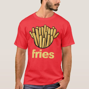 T-shirt Costume Fries Français Drôle Halloween Prétendre F