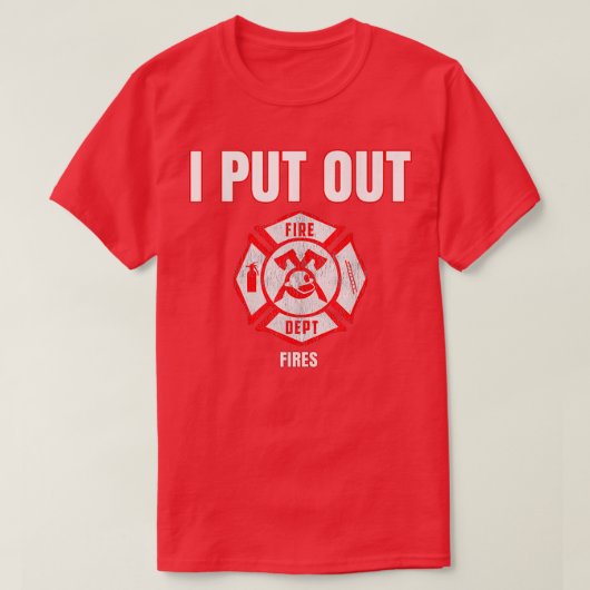 T-shirt Costume Funny Pompier J'Ai Sorti Fires Pompiers (Design devant)
