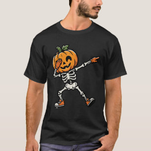 T-shirt Costume Garçon Citrouille Squelette Dab Mignon Hal