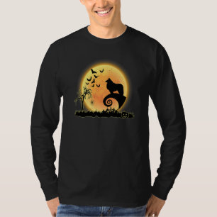 T-shirt Costume Halloween Chien Border Collie Effrayant Et