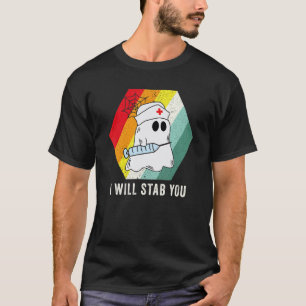 T-shirt Costume Halloween Infirmière Fantôme Je Vous Poign