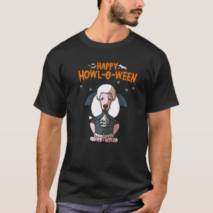 T-shirt Costume Halloween Maman Chien Caniche Howl O Ween
