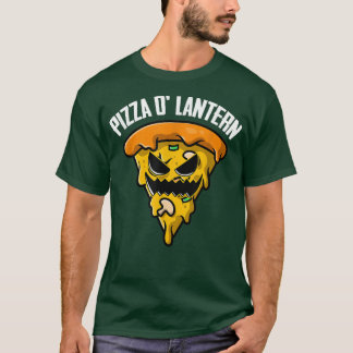 T-shirt Costume Halloween Pizza Jack-o'-lantern Lazy Drôle