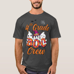 T-shirt Costume Halloween Pour Enfants 4e Classe Boo Crew