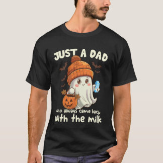 T-shirt Costume Halloween Rétro Café Glace Citrouille Fant