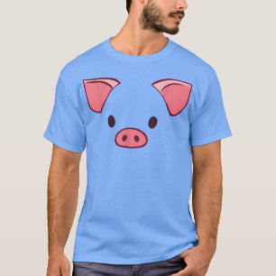 T-shirt Costume Halloween Visage de porc amusant Porc Love
