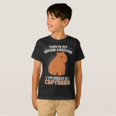 T-shirt Costume humain Capybara Halloween drôle (Devant entier)