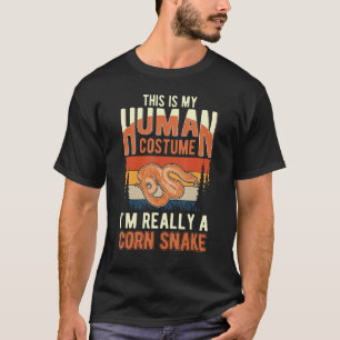 T-shirt Costume humain de serpent de maïs Halloween serpen
