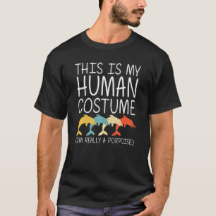 T-shirt Costume humain Marsouin Halloween Facile Marin Poi