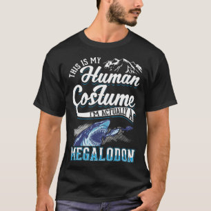 T-shirt Costume humain Megalodon Halloween Megalodon