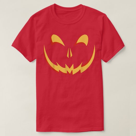 T-shirt Costume Jack O'Lantern Citrouille avec EyeLashes H (Design devant)