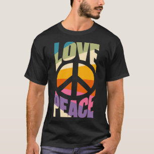 T-shirt Costume les années 70 Hippie Rétro Pour Femmes Hip