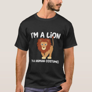 T-shirt Costume Lion Je Suis Un Lion Dans Un Costume Humai