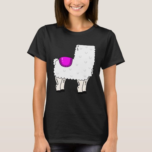T-shirt Costume Llama Cute Alpaca (Devant)