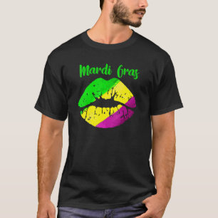 T-shirt Costume Mardi Gras Carnaval Purple Fleur De Lys Li
