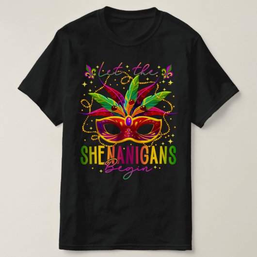 T-shirt Costume Mardi Gras Laissez Les Shenanigans Commenc (Design devant)