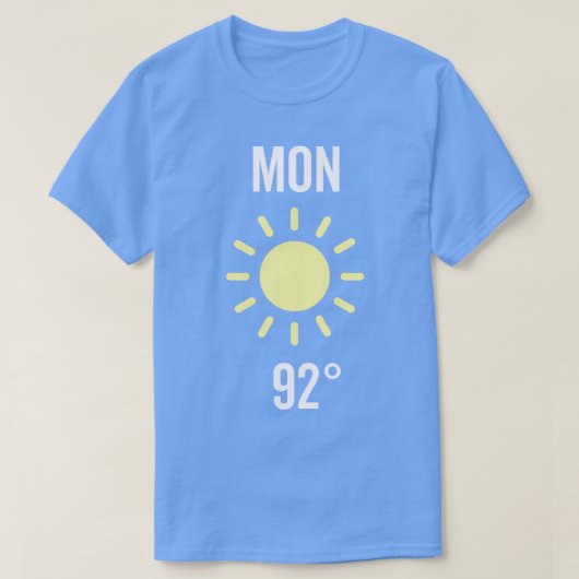 T-shirt Costume météo du lundi (Design devant)