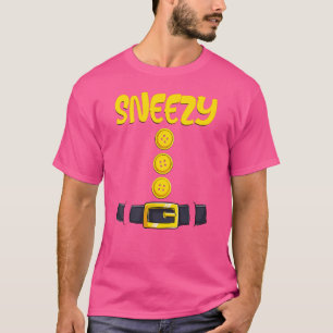 T-shirt Costume nain d'Halloween éternué - Correspondance