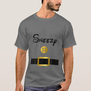T-shirt Costume nain d'Halloween éternué - Correspondance