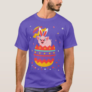 T-shirt Costume OEufs Bunny Oreilles mignonne Jour de Pâqu